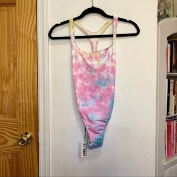 NWT Solid & Striped Re/Done Tie Dye One Piece Swim - Picture 2 of 8
